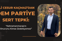 Ali Cesur Kaçmaz’dan DEM Partiye Sert Tepki