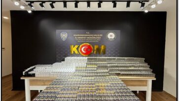 Kahramanmaraş’ta 5100 paket kaçak sigara ele geçirildi