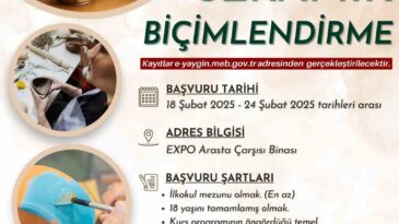 Onikişubat Belediyesi hem sanatla buluşturacak hem de meslek edindirecek