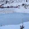 Akdeniz’in Sibirya’sı Göksun’da değirmendere göleti dondu