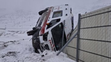 Kahramanmaraş’ta ambulans kazası: 3 yaralı