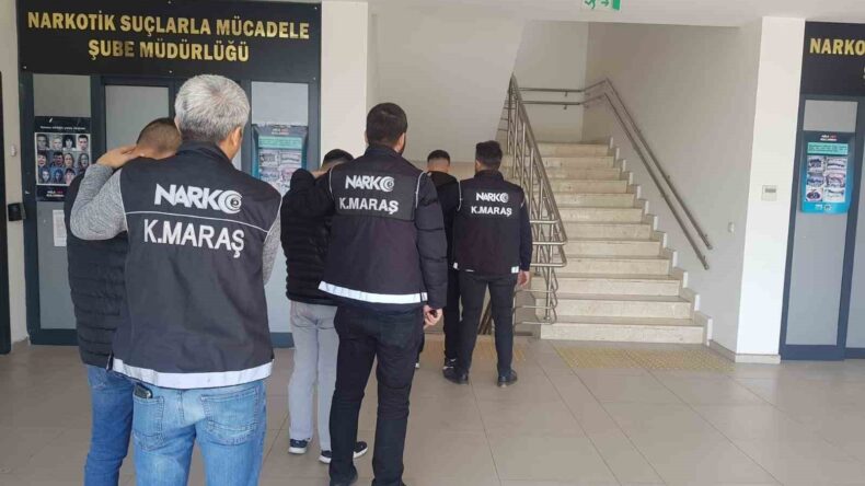Kahramanmaraş’ta uyuşturucu taciri 4 şüpheli tutuklandı