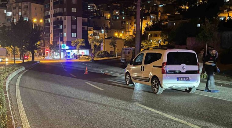 Hafif ticari araç anne ve kızına çarptı
