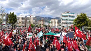 Kahramanmaraş’ta Filistin’e destek yürüyüşü