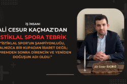 DEPREMDEN SONRA YENİDEN DOĞUŞUN ADI İSTİKLALSPOR !