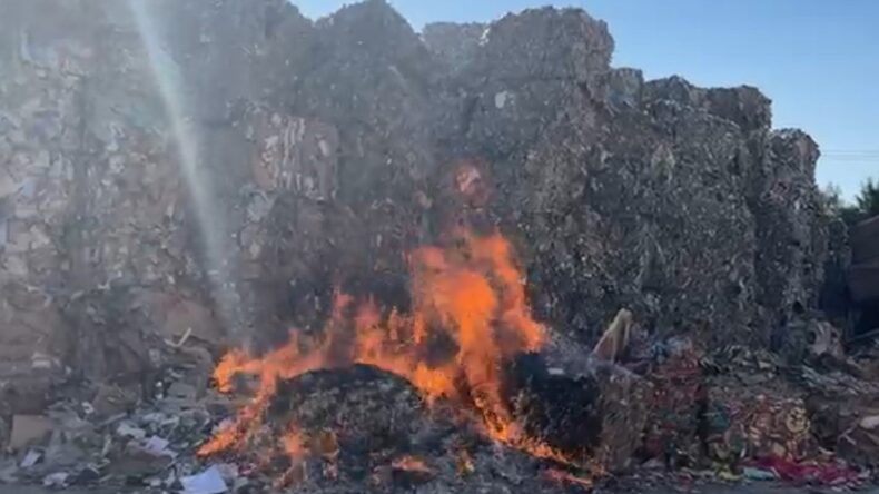 Kahramanmaraş’ta kağıt fabrikasında yangın