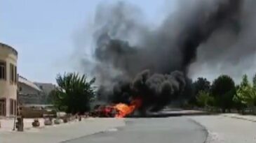Kahramanmaraş’ta otomobil yangını