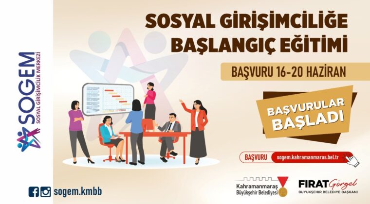 Kahramanmaraş’ta Sosyal Girişimciliğe Başlangıç Eğitimi