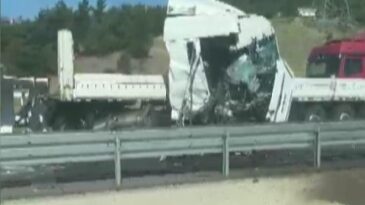 Kahramanmaraş’ta tır kazası: 1 yaralı