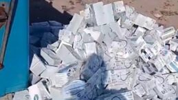 Maske ve cihazların çöpte bulunmasıyla ilgili inceleme başlatıldı