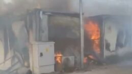 Kahramanmaraş’ta konteyner yangını