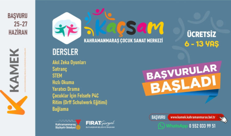 Yaz Tatilinde Çocuklara KAÇSAM’da Hem Eğitim Hem Eğlence