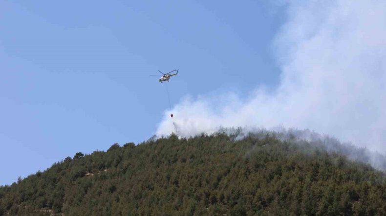 Kahramanmaraş’ta orman yangınlarından biri kontrol altına alındı, diğeri sürüyor