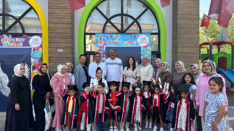Onikişubat Belediyesinin gündüz bakımevinde ilk mezuniyet heyecanı