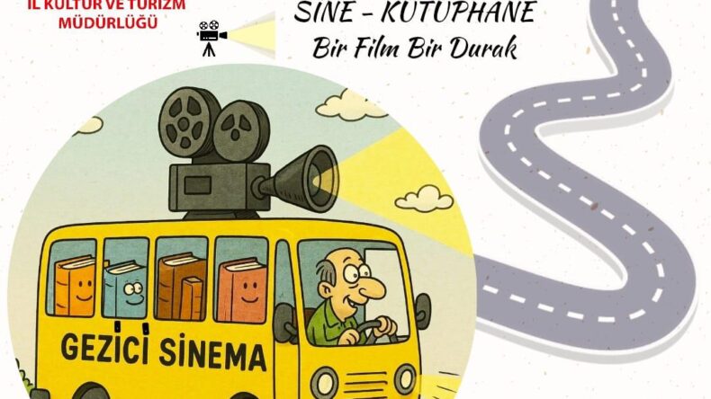 Gezici Kütüphane Aracıyla Açık Hava Sineması İlçelerimizde