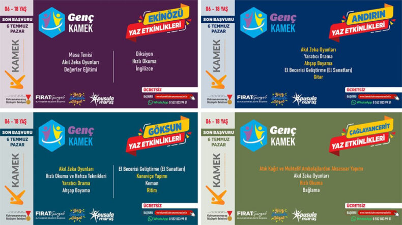Büyükşehir’in İlçelerdeki Yaz Kurslarına Başvurular Devam Ediyor