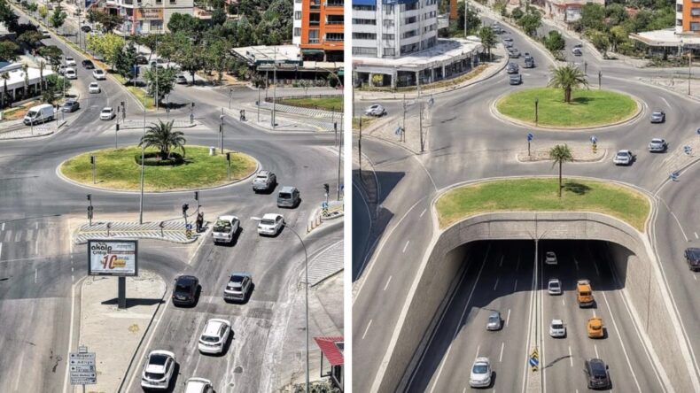 Tekerek Trafik Sorununa Tünel Kavşak Çözümü