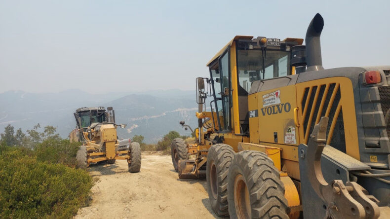 Kahramanmaraş Büyükşehir’den Hatay’daki Yangına Destek
