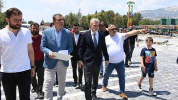 Başkan Görgel, Ağustos Fuarı Öncesi Hazırlıkları Yerinde İnceledi