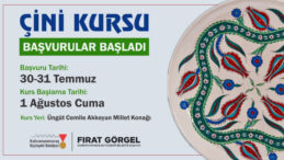 Kahramanmaraş Büyükşehir’den Ücretsiz Çini Kursu
