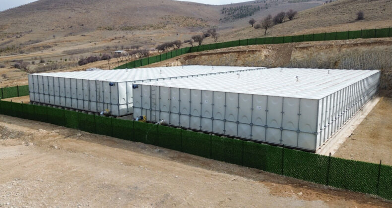 Ekomaxi GRP Modüler Su Depoları, Afşin’de Suyun Güvencesi Oldu