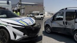Kahramanmaraş’ta Polis Aracı ile Ticari Araç Çarpıştı: 3 Yaralı