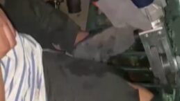 Bacağı mazgala sıkışan çocuğu itfaiye kurtardı