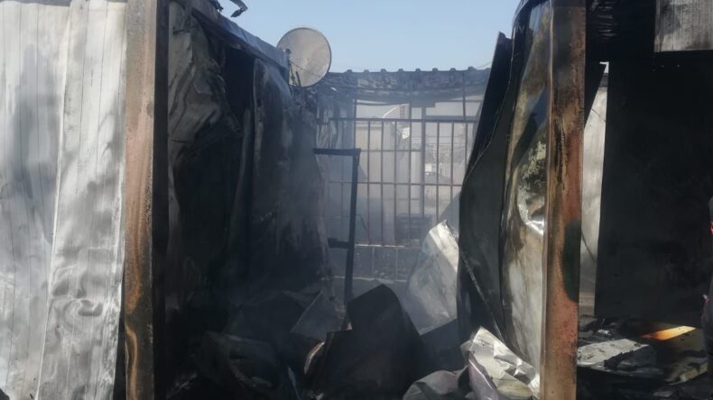Kahramanmaraş’ta konteyner kentte yangın