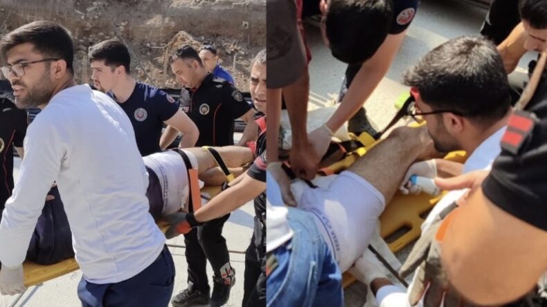 Kahramanmaraş’ta İnşaat Kazası: Demir Parçası İşçiye Saplandı