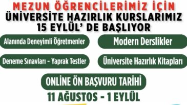 Ücretsiz Üniversite Hazırlık Kursu: Yeni Dönem Başvuruları Başladı