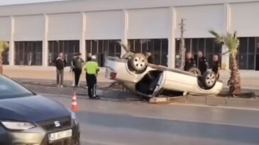 Kayseri Yolunda Araç Takla Attı: 1 Yaralı