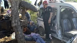Pazarcık Yumaklı’da Trafik Kazası: 2 Kişi Yaralandı
