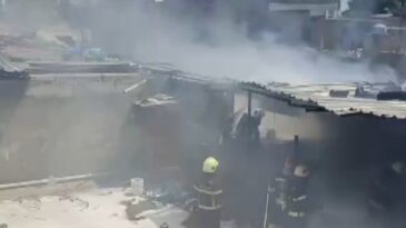 Kahramanmaraş’ta iş yeri yangını
