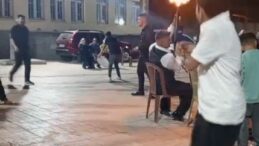 Düğünde havaya ateş açılan anlar kamerada