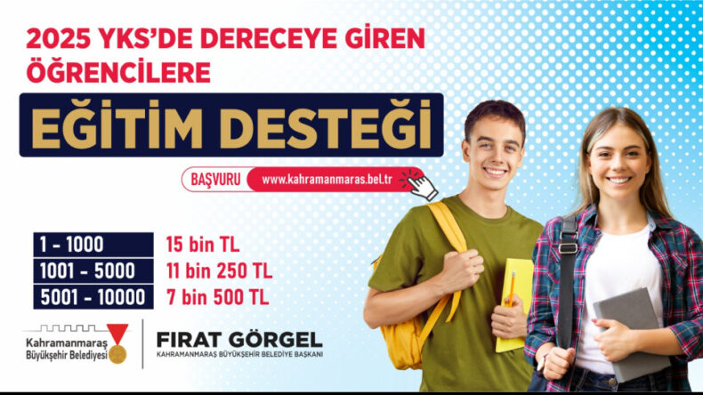 YKS’de Dereceye Giren Öğrencilere Eğitim Desteği