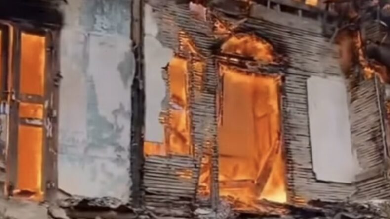 Kahramanmaraş’ta Ahşap Evde Yangın Paniği