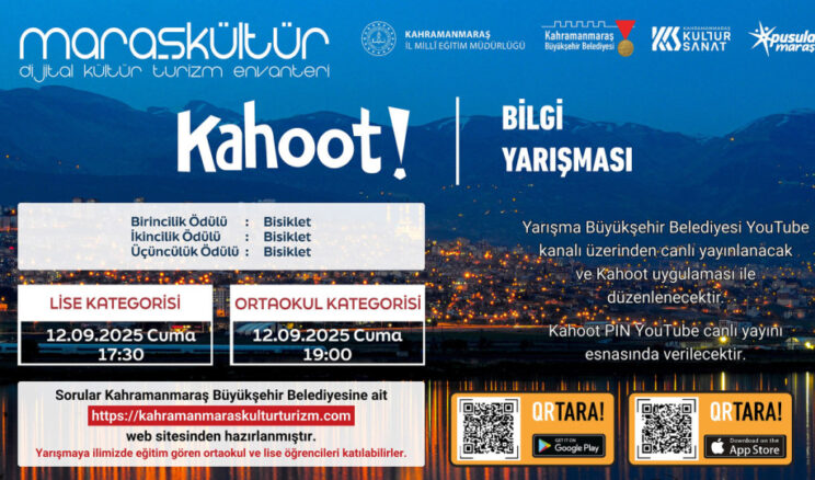 Gençlere Kahramanmaraş’ın Değerleri Bilgi Yarışmasıyla Sorulacak