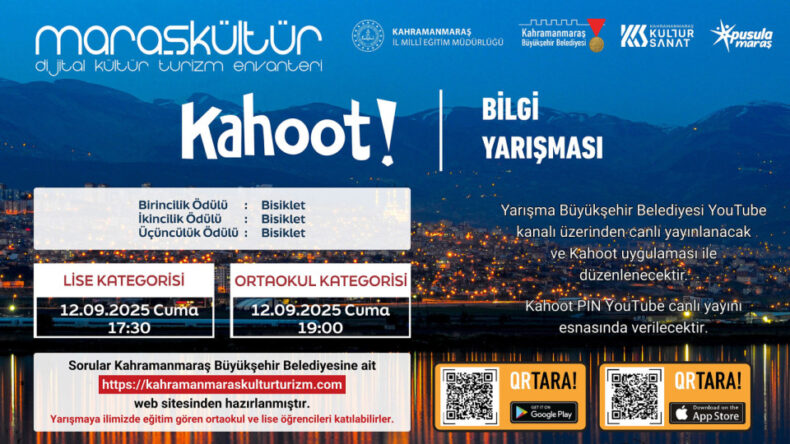 Gençlere Kahramanmaraş’ın Değerleri Bilgi Yarışmasıyla Sorulacak