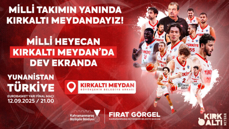 A Milli Basketbol Takımı’nın Yarı Final Heyecanı Dev Ekranda