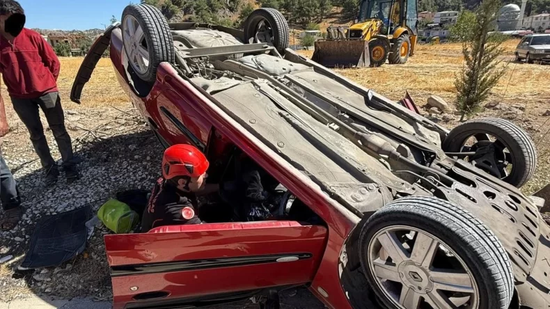 Kahramanmaraş’ta Otomobil Takla Attı: 1 Yaralı