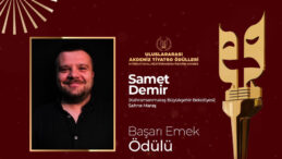 Sahne Maraş Tiyatro Ekibi’ne Uluslararası Başarı Emek Ödülü