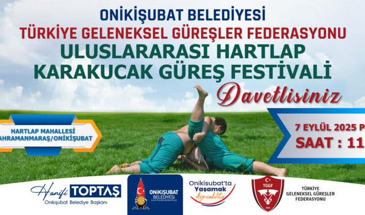 Onikişubat Belediyesi’nden Uluslararası Hartlap Karakucak Güreş Festivali