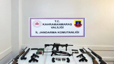 Kahramanmaraş’ta silah ve mühimmat ele geçirildi: 2 kişi tutuklandı