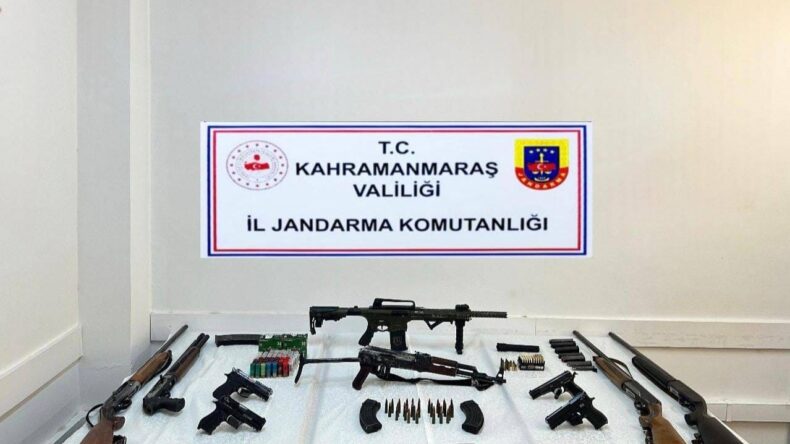 Kahramanmaraş’ta silah ve mühimmat ele geçirildi: 2 kişi tutuklandı
