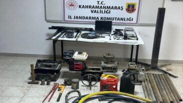 Kahramanmaraş’ta define avcılarına operasyon: 10 kişi yakalandı
