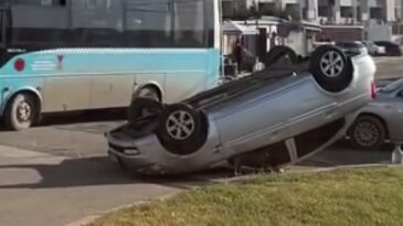 Kahramanmaraş’ta Trafik Kazası: Takla Atan Araçtan Sürücü Sağ Çıktı