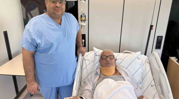 Boyun omuriliğindeki daralma ameliyatı: Yaşlı hasta yeni teknikle ertesi gün sağlığına kavuştu