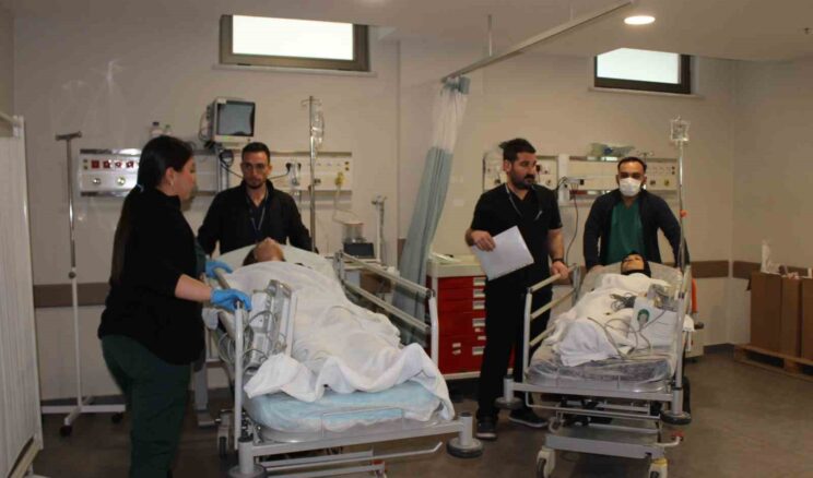 Sular Akademi Hastanesi’nde afet tatbikatı