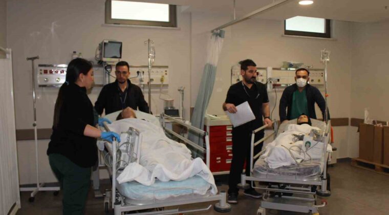 Sular Akademi Hastanesi’nde afet tatbikatı