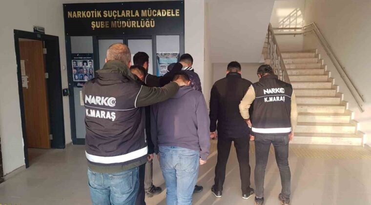Kahramanmaraş’ta uyuşturucu ticaretine 7 tutuklama
